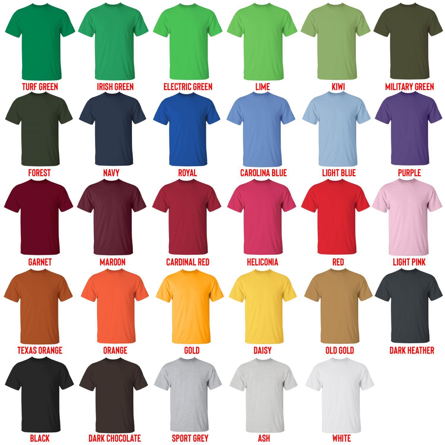 t shirt color chart - Badtz-Maru Shop