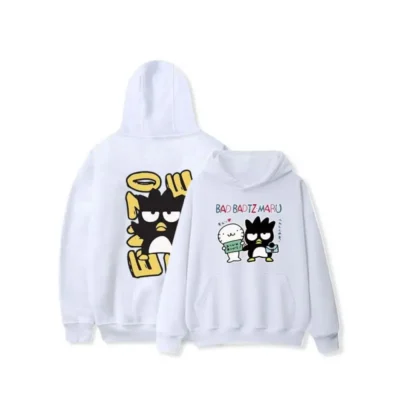 Anime Cartoon Sanrio Bad Badtz Maru Sweatshirt Y2K Autumn and Winter New Hoodie Fashionable Casual Loose 1 - Badtz-Maru Shop