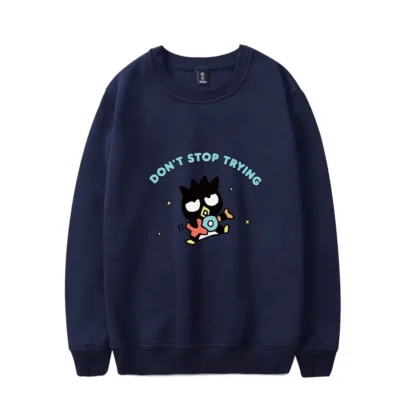 Anime Cartoon Sanrio Bad Badtz Maru Women s Longsleeved Round Neck Sweatshirt Autumn Winter New Loose - Badtz-Maru Shop