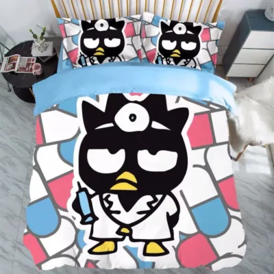 Cartoon BadBadtz maru four piece anime Japanese style children s bedding bedding quilt cover printing three 4 - Badtz-Maru Shop