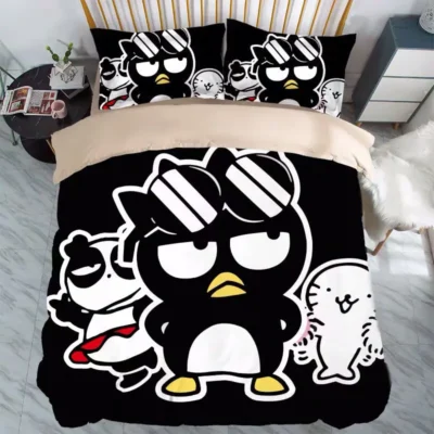 Cartoon BadBadtz maru four piece anime Japanese style children s bedding bedding quilt cover printing three 6 - Badtz-Maru Shop