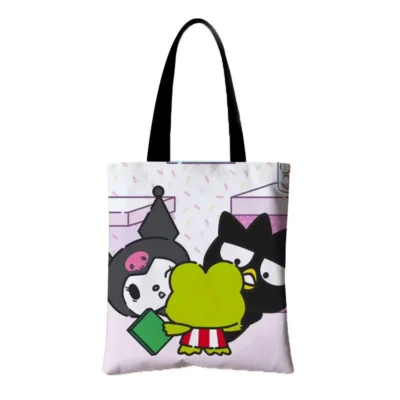 Sanrio Anime Canvas Bags 2023 New Bad Badtz Maru Shoulder Bag Casual Large Capacity Versatile Handheld 18 - Badtz-Maru Shop