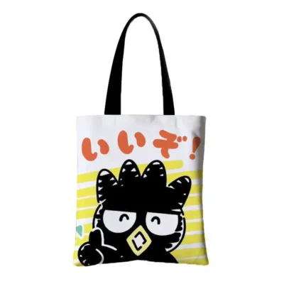 Sanrio Anime Canvas Bags 2023 New Bad Badtz Maru Shoulder Bag Casual Large Capacity Versatile Handheld 21 - Badtz-Maru Shop