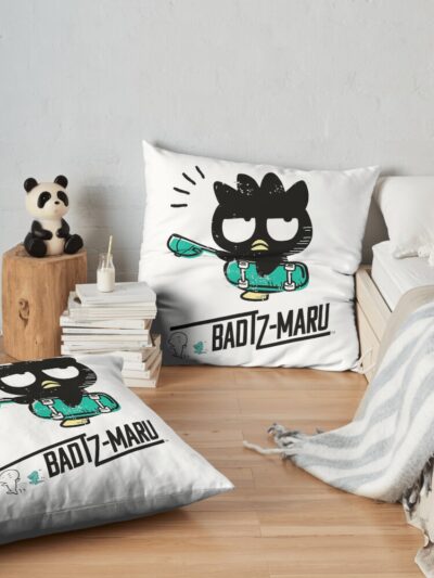 Vintage Movie - Vintage Cartoon Throw Pillow Official Badtz-Maru Merch