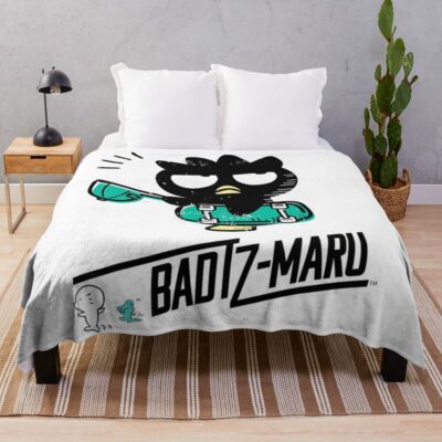 Vintage Movie - Vintage Cartoon Throw Blanket Official Badtz-Maru Merch